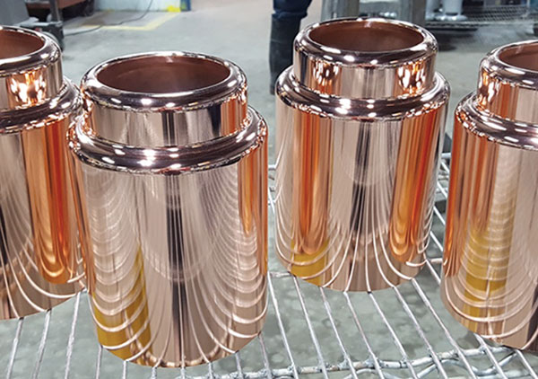 Copper electroplating process for terminals